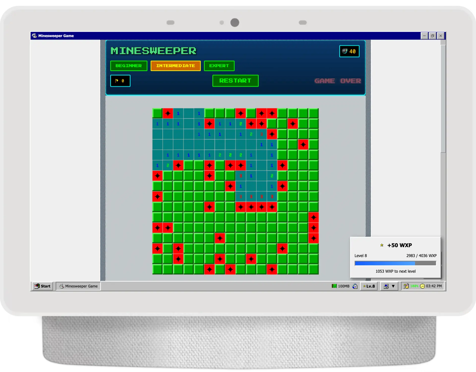 Minesweeper gameplay screenshot 2