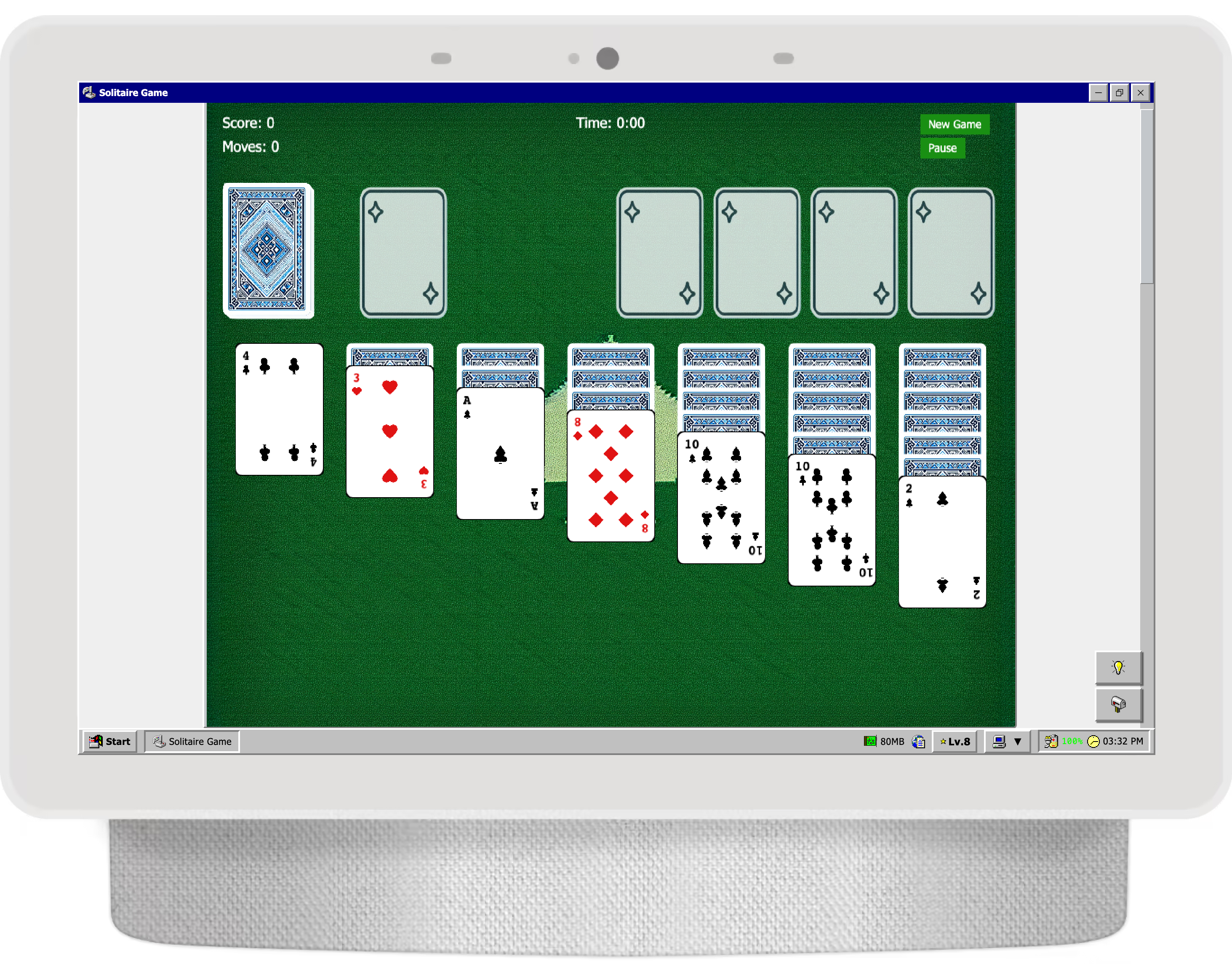 Solitaire gameplay screenshot 1