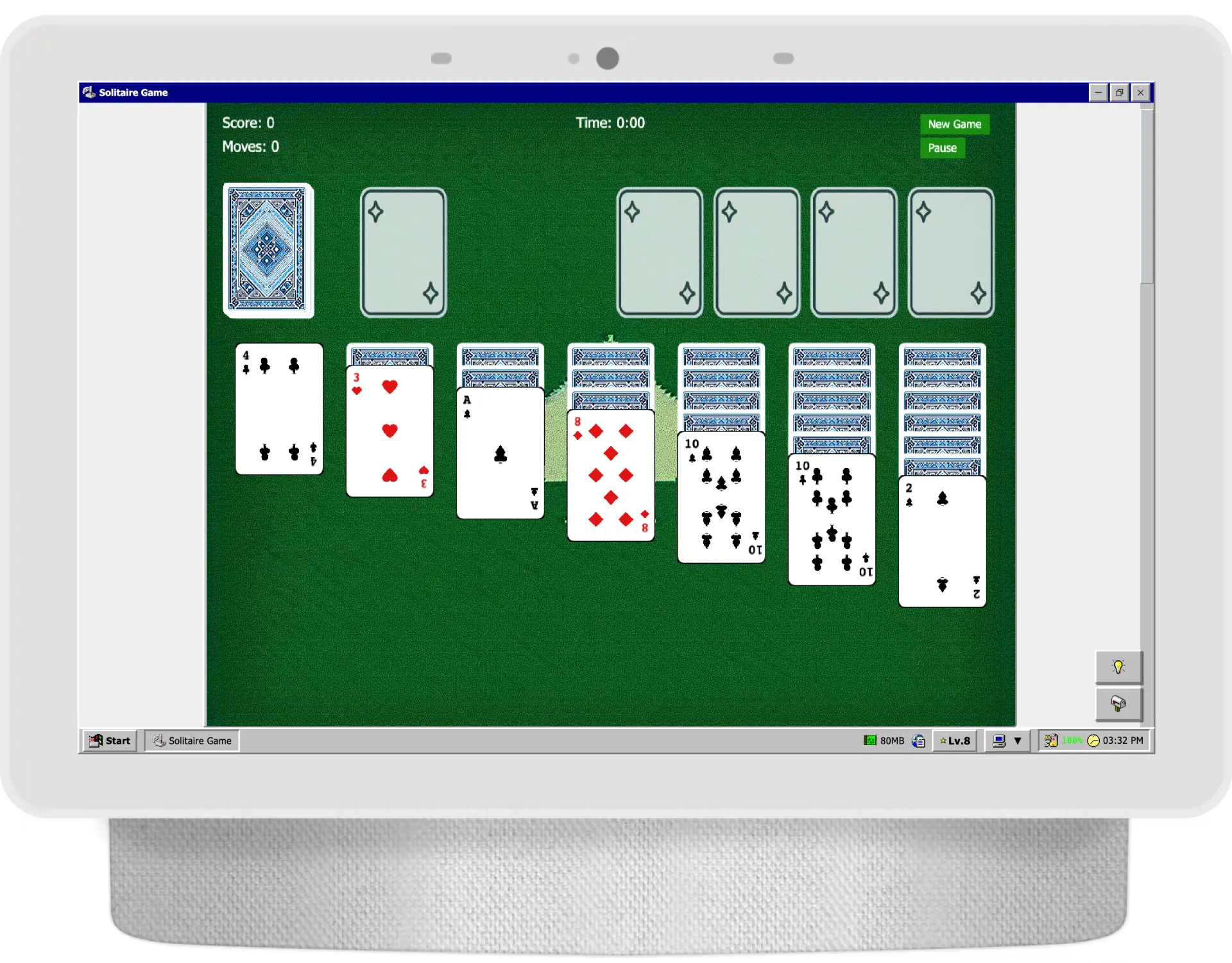 Solitaire gameplay screenshot 1