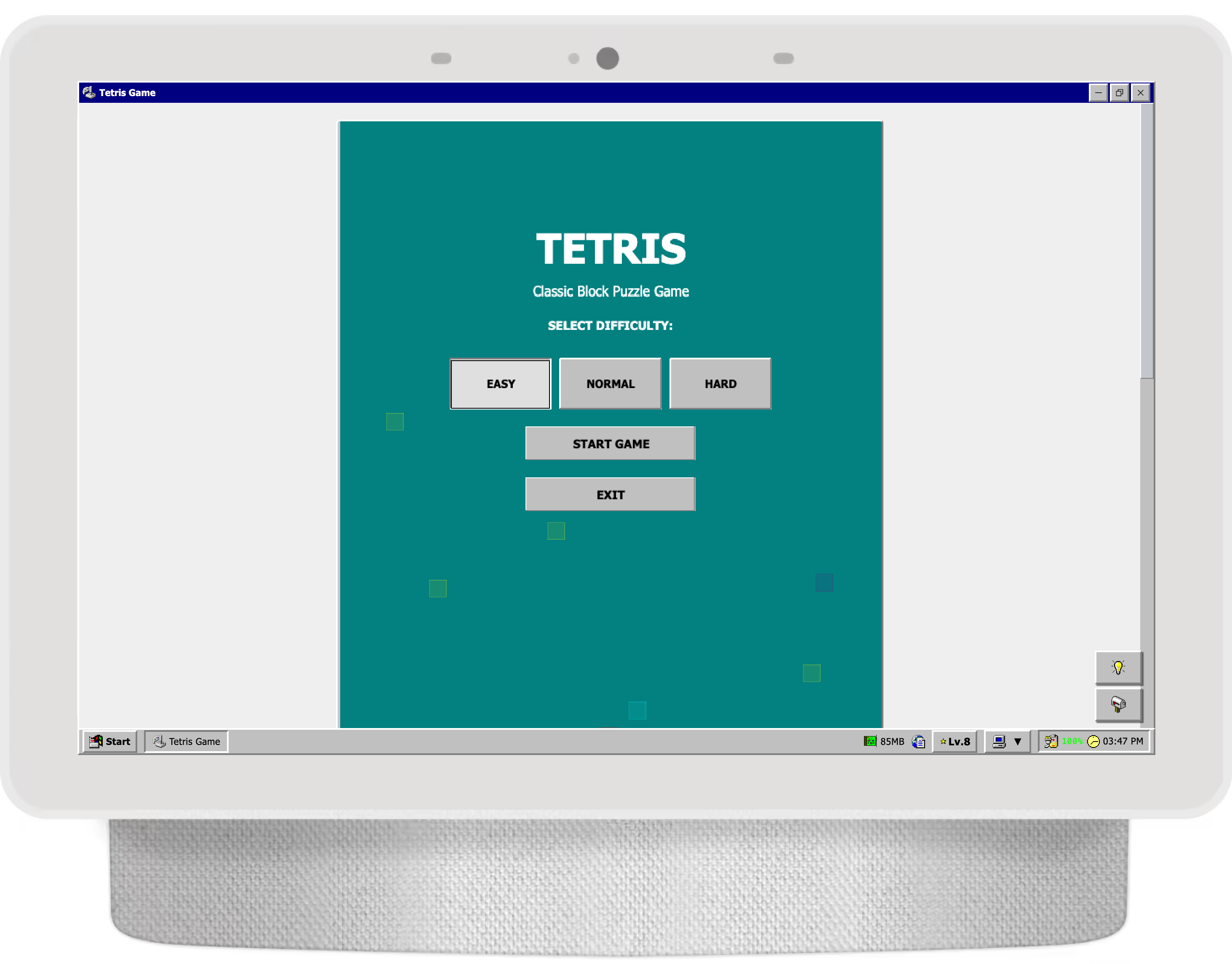 Tetris gameplay screenshot 1
