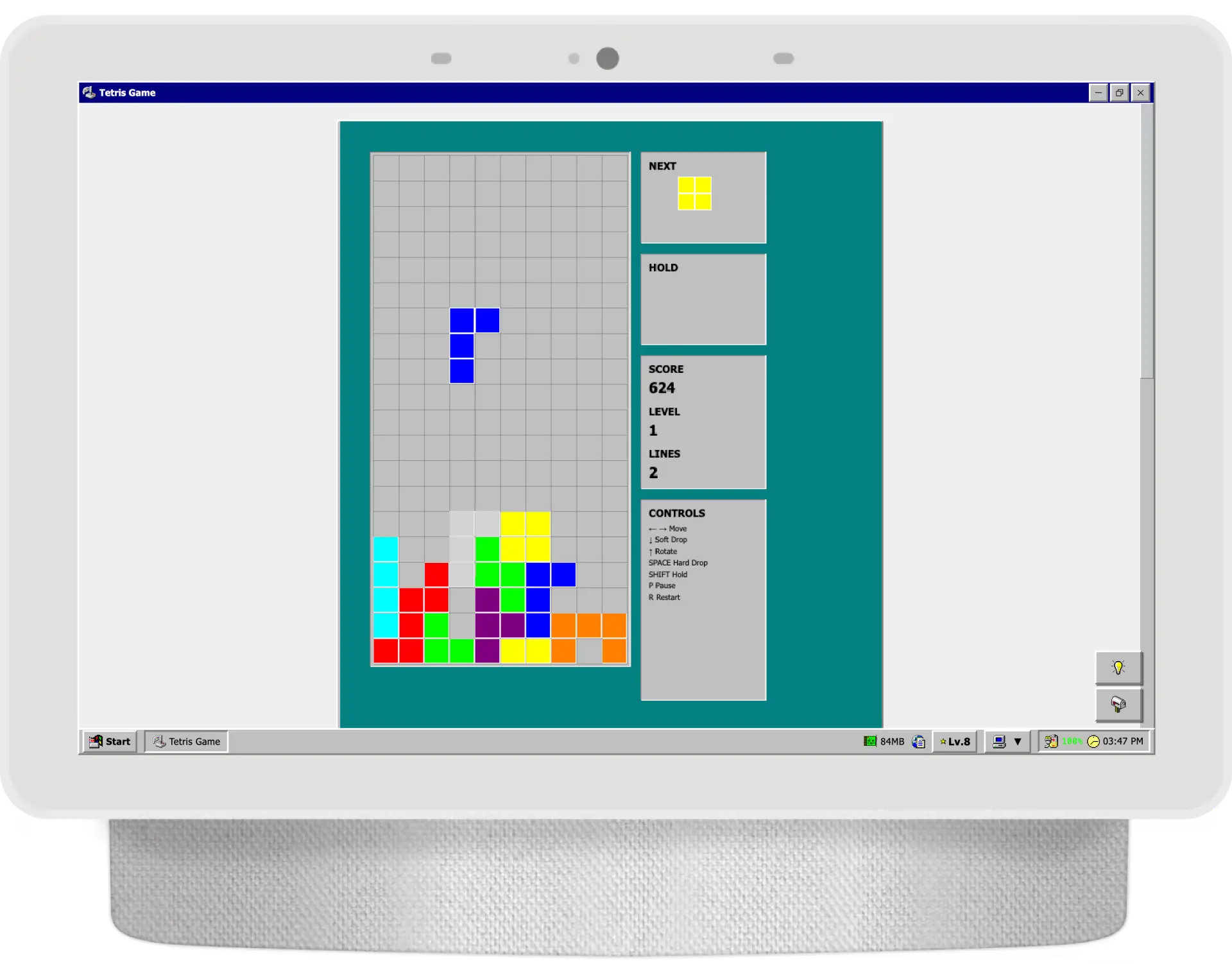 Tetris gameplay screenshot 2